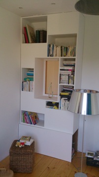 Meuble medium peint en blanc, Manche et Ille et Vilaine