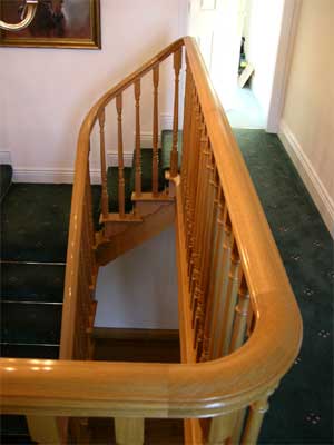 escalier a l'anglaise en chene