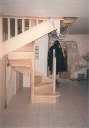 escalier en frene
