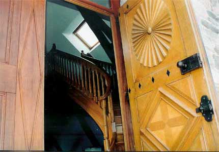 escalier courbe en chene