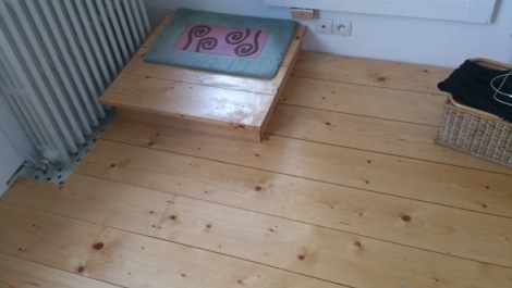 Parquet en sapin vitrifi, Saint Lo