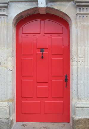 photo porte en chêne