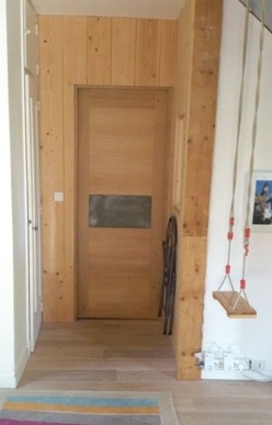 Porte en chene et habillage zinc, Saint Lo